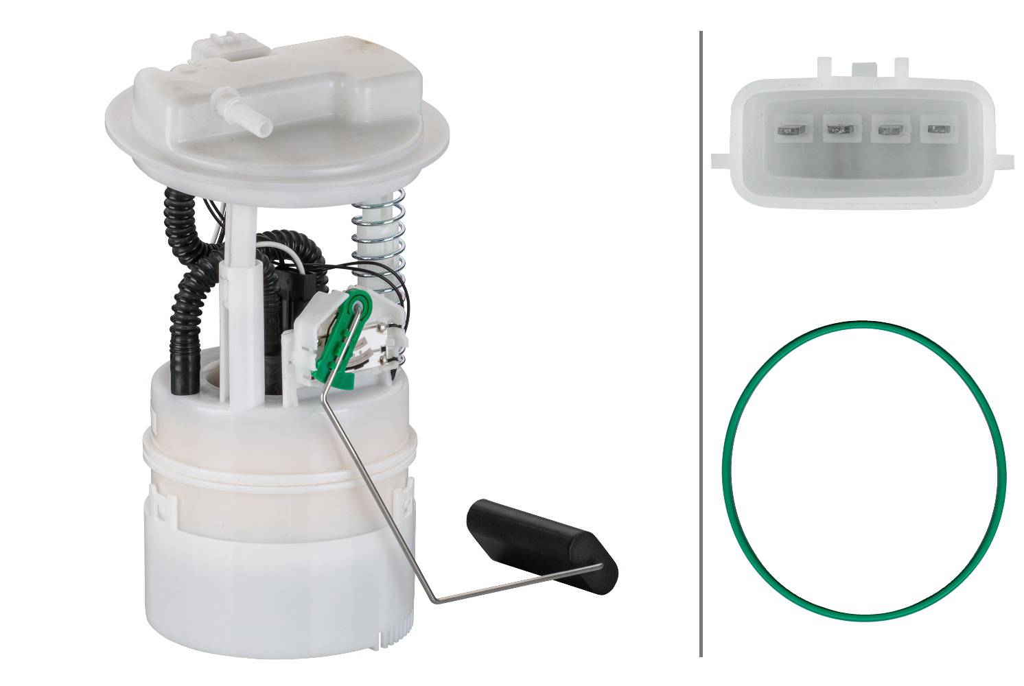 HELLA 8TF 358 106-891 Kraftstoff-Fördereinheit - elektrisch - 4-polig - mit Dichtung/mit Tankgeber