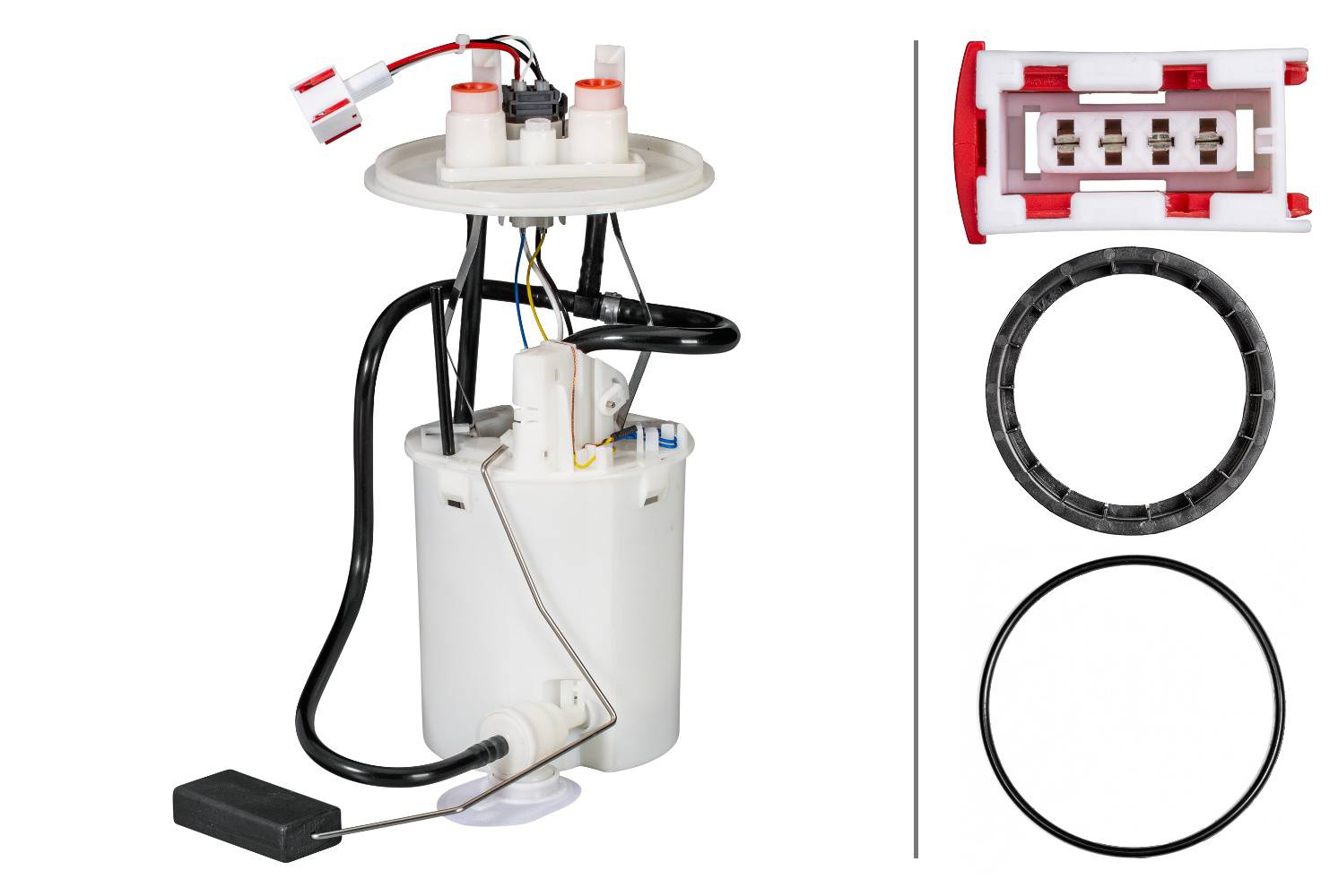 HELLA 8TF 358 146-371 Kraftstoff-Fördereinheit - elektrisch - 4-polig - mit Dichtung/mit Befestigung