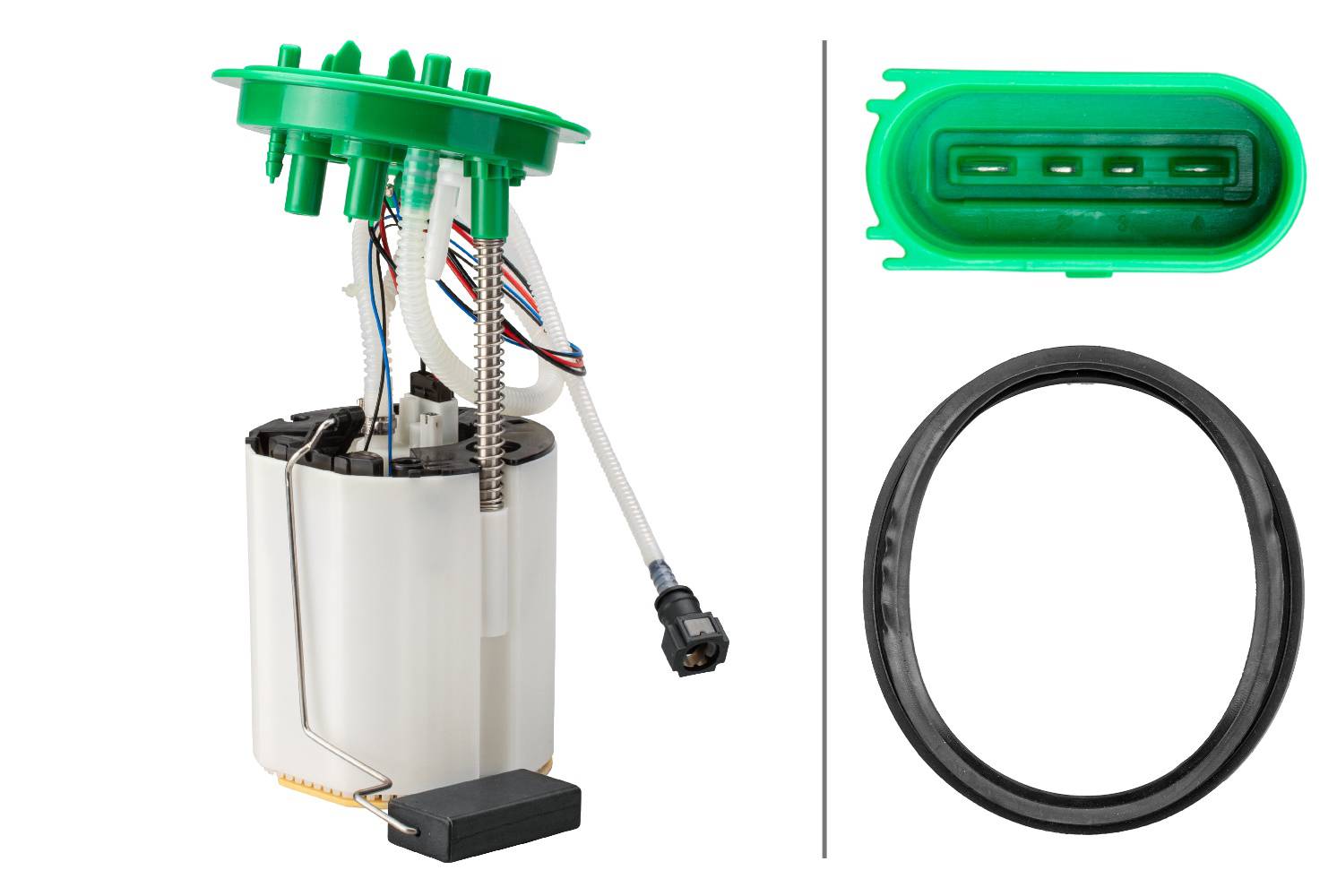 HELLA 8TF 358 146-641 Kraftstoff-Fördereinheit - elektrisch - 4-polig - mit Dichtung/mit Tankgeber