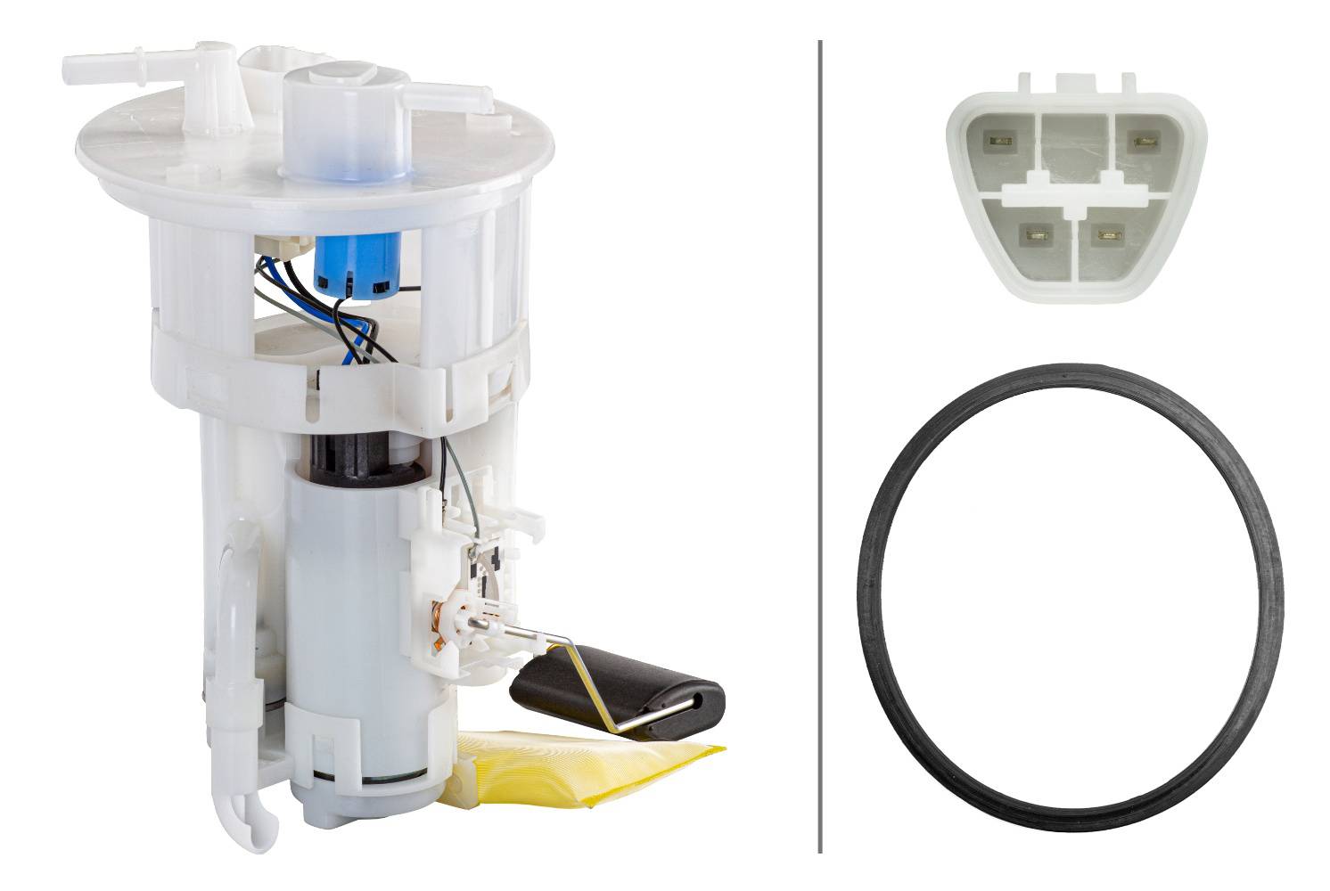 HELLA 8TF 358 106-691 Kraftstoff-Fördereinheit - elektrisch - 4-polig - mit Dichtung/mit Tankgeber -