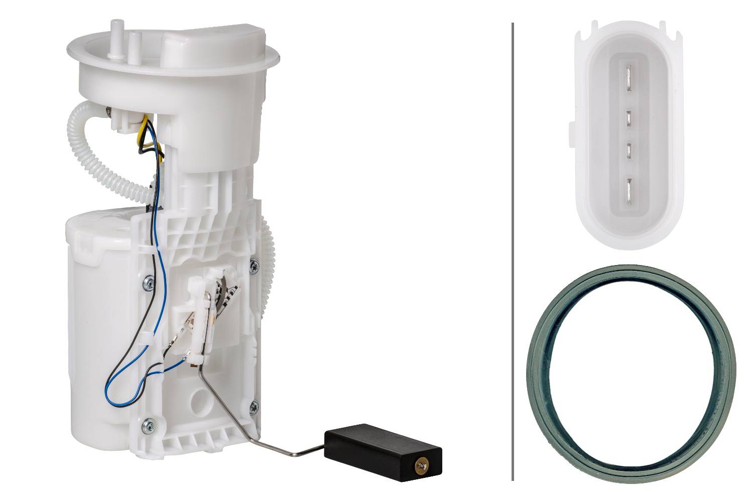 HELLA 8TF 358 106-191 Kraftstoff-Fördereinheit - elektrisch - 4-polig - mit Dichtung/mit Tankgeber