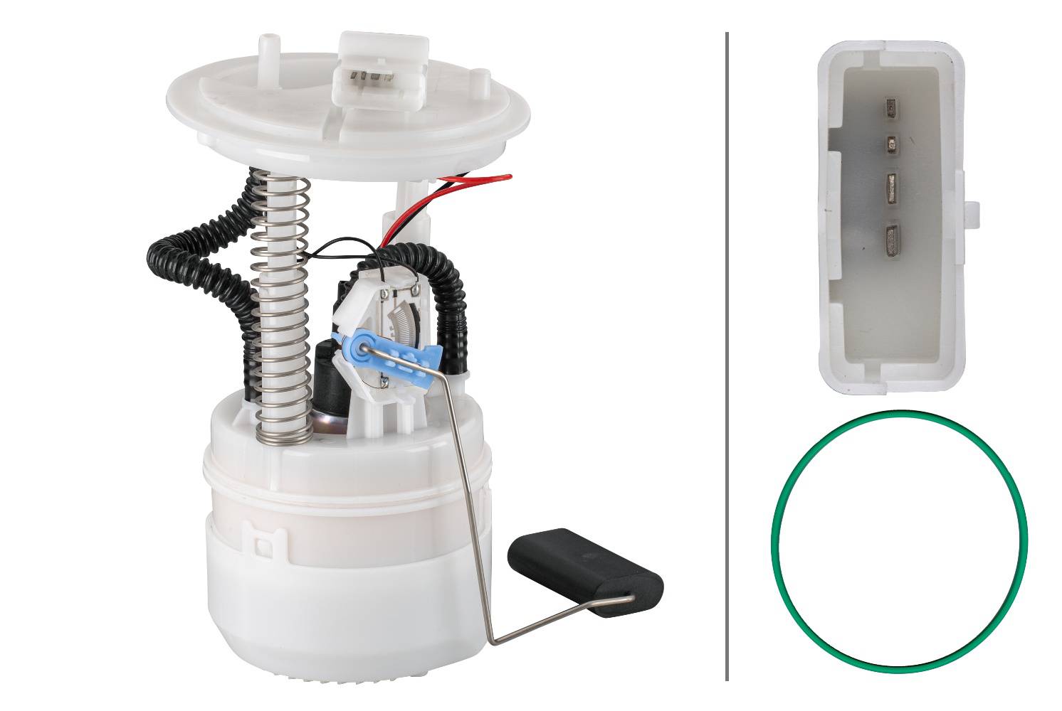 HELLA 8TF 358 106-981 Kraftstoff-Fördereinheit - elektrisch - 4-polig - mit Dichtung/mit Tankgeber -