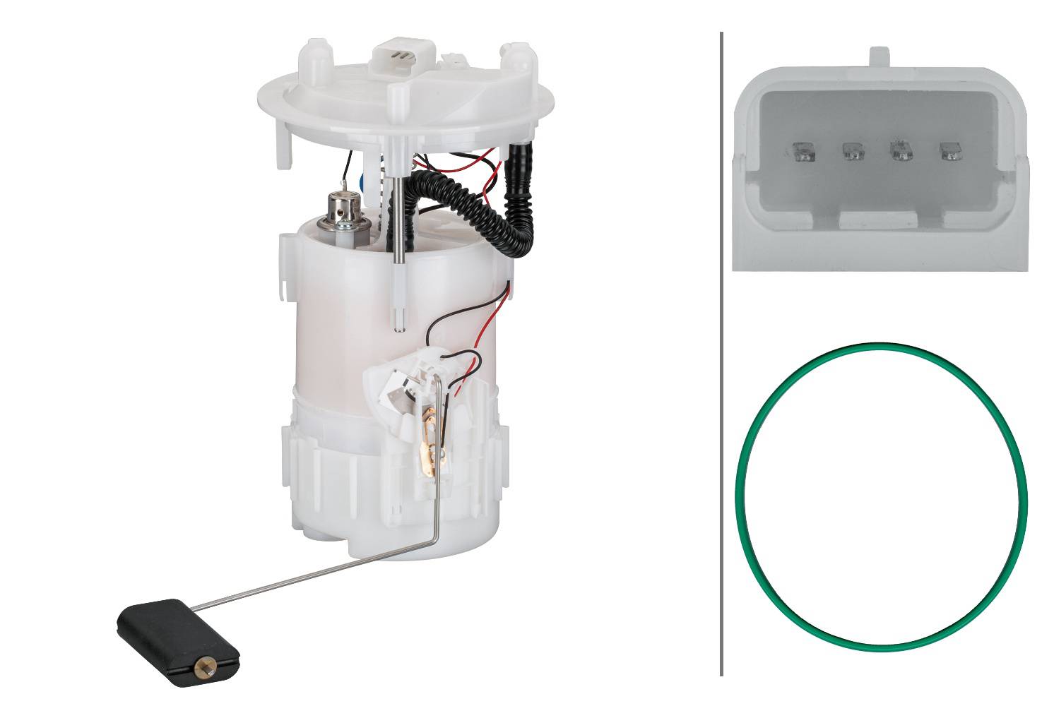 HELLA 8TF 358 106-851 Kraftstoff-Fördereinheit - elektrisch - 4-polig - mit Dichtung/mit Tankgeber