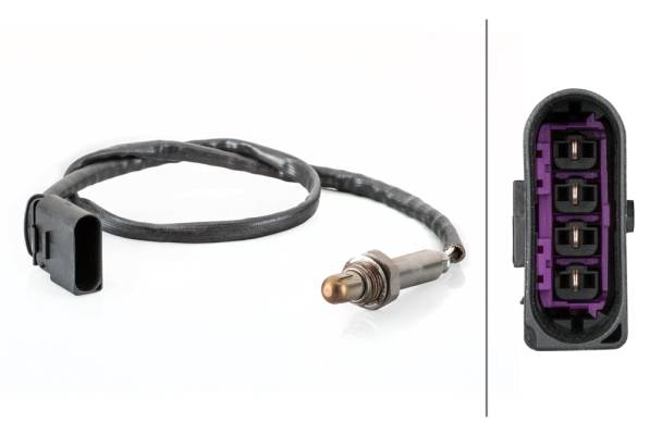 HELLA 6PA 358 103-451 Lambdasonde - 4-polig - Kabel: 630mm