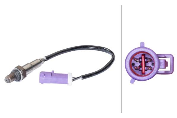 HELLA 6PA 358 066-981 Lambdasonde - 4-polig - Kabel: 250mm
