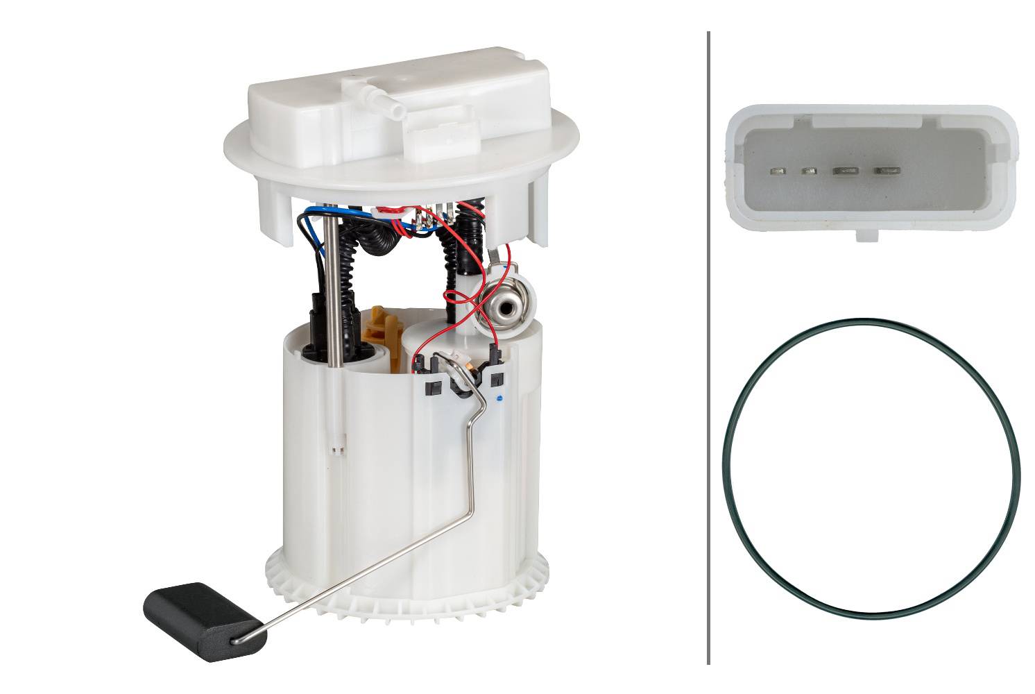 HELLA 8TF 358 146-411 Kraftstoff-Fördereinheit - elektrisch - 4-polig - mit Dichtung/mit Tankgeber -