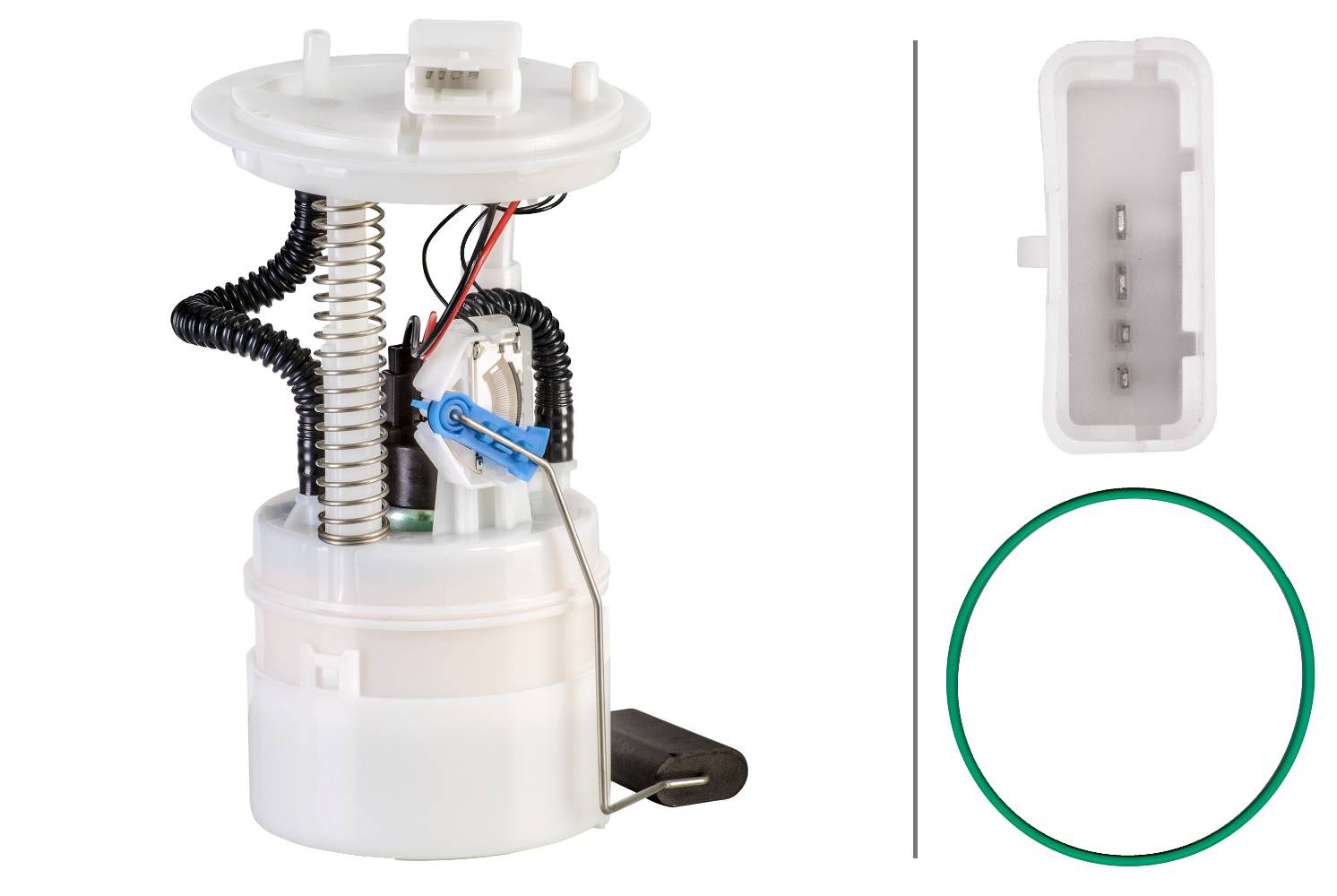 HELLA 8TF 358 106-001 Kraftstoff-Fördereinheit - elektrisch - 4-polig - mit Dichtung/mit Tankgeber