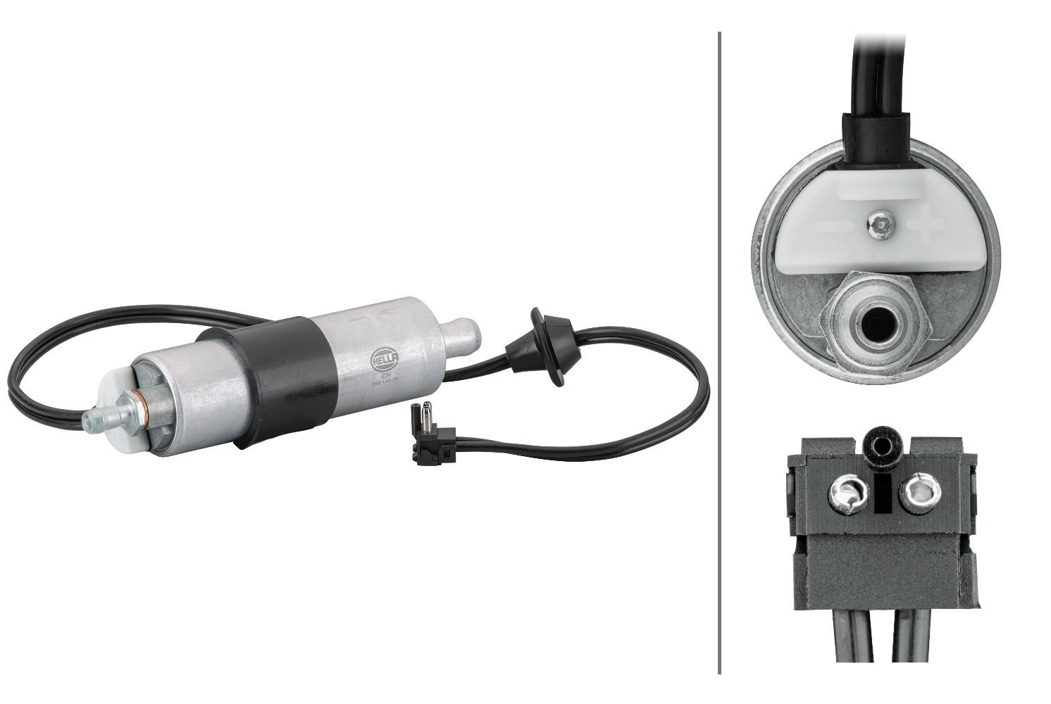 HELLA 8TF 358 146-291 Kraftstoffpumpe - elektrisch - 2-polig - mit Kabelsatz