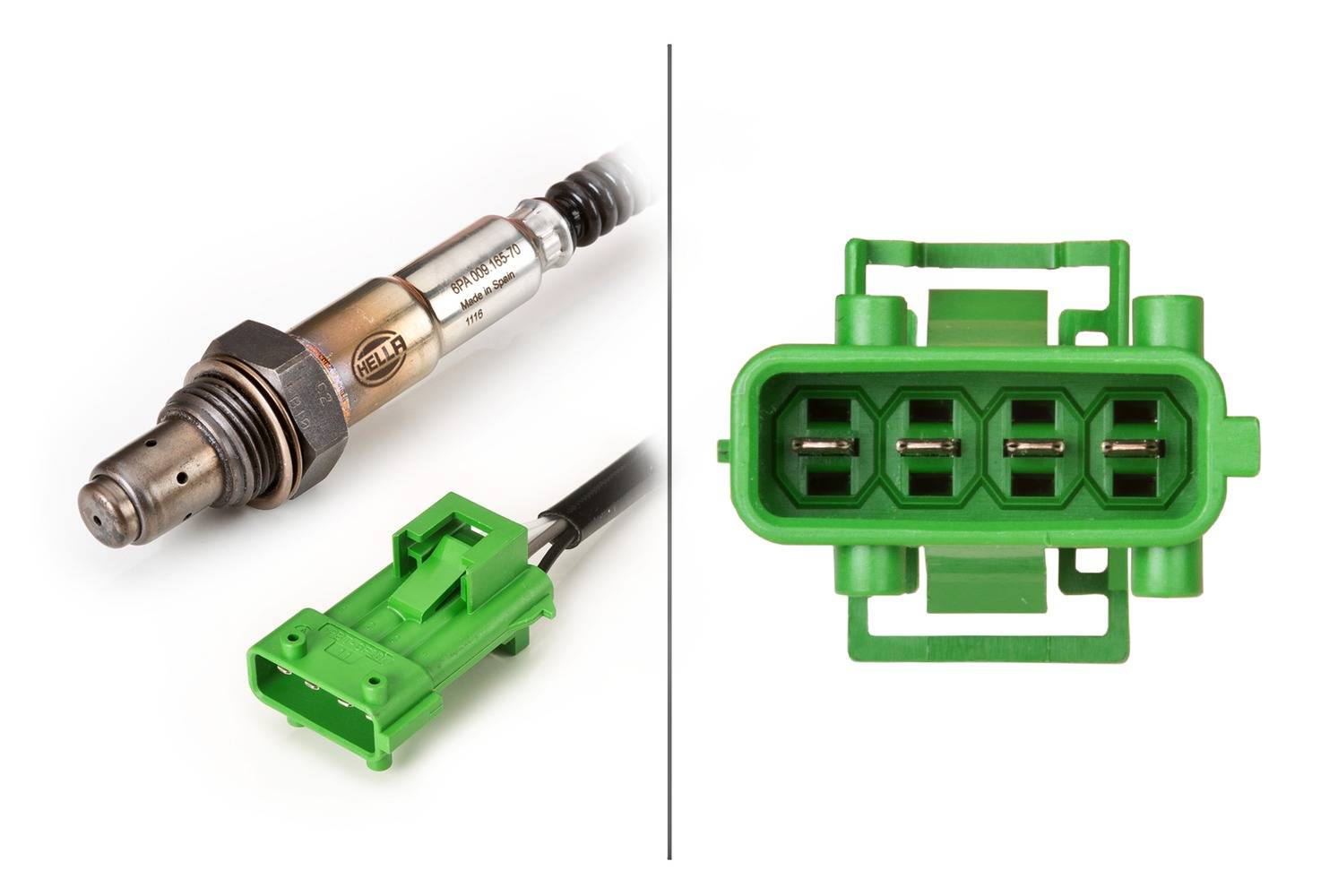 HELLA 6PA 009 165-701 Lambdasonde - Kabel: 1190mm