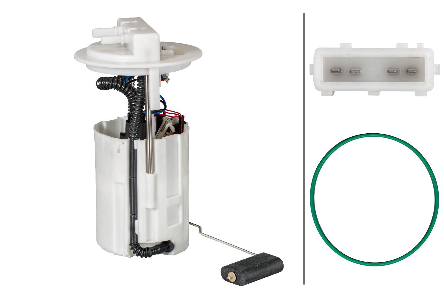 HELLA 8TF 358 146-351 Kraftstoff-Fördereinheit - elektrisch - 4-polig - mit Dichtung/mit Tankgeber