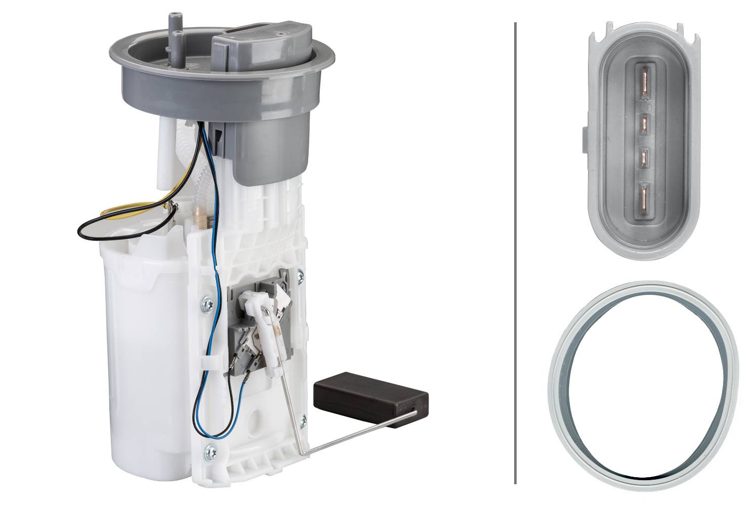 HELLA 8TF 358 106-121 Kraftstoff-Fördereinheit - elektrisch - 4-polig - mit Dichtung/mit Tankgeber