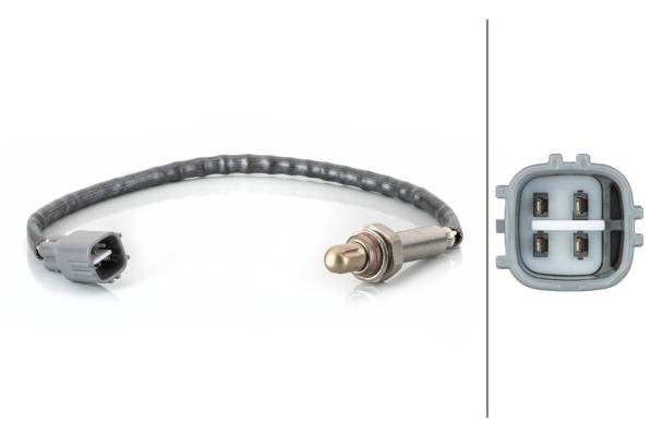 HELLA 6PA 358 103-411 Lambdasonde - 4-polig - Kabel: 355mm