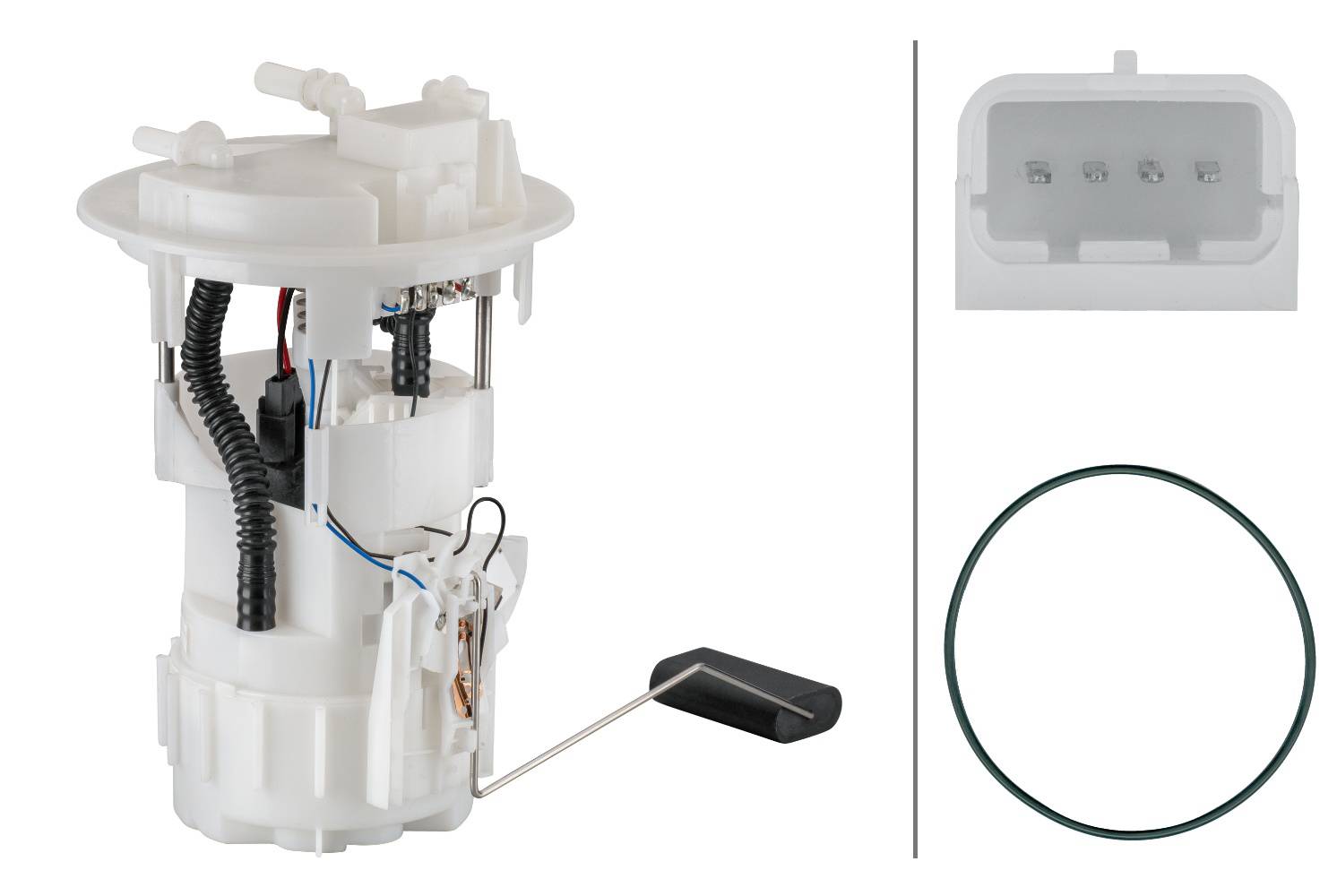 HELLA 8TF 358 106-911 Kraftstoff-Fördereinheit - elektrisch - 4-polig - mit Dichtung/mit Tankgeber