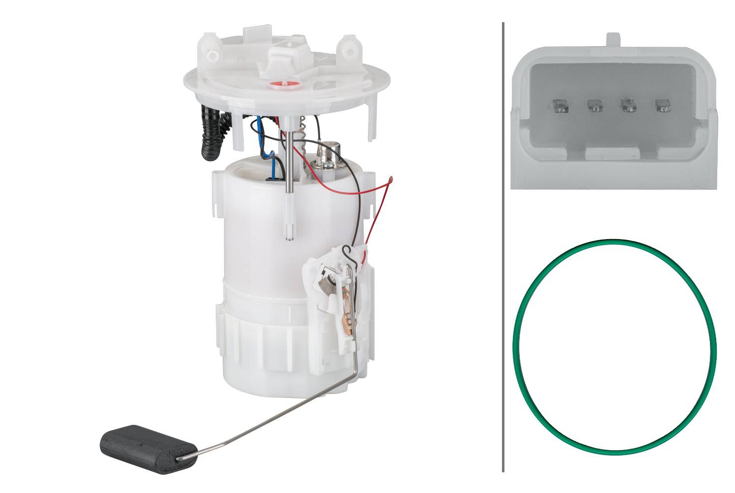 HELLA 8TF 358 106-861 Kraftstoff-Fördereinheit - elektrisch - 4-polig - mit Dichtung/mit Tankgeber