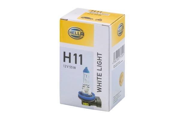 HELLA 8GH 223 498-151 Glühlampe - H11 - White light up to 4200 Kelvin - 12V - 55W - Sockelausführung