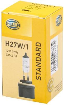 HELLA 8GH 008 991-021 Glühlampe - H27W/1 - Standard - 12V - 27W - Sockelausführung: PG13 - Schachtel