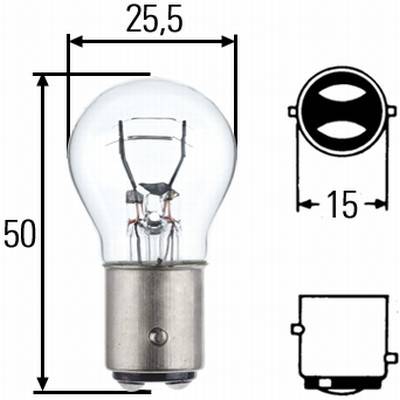 HELLA 8GD 002 078-173 Glühlampe - P21/5W - Long Life up to 3x longer lifetime - 12V - 5W - Sockelaus