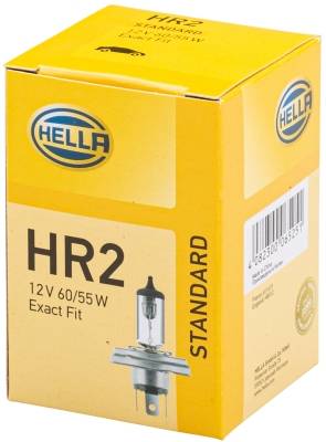 HELLA 8GJ 004 173-121 Glühlampe - R2 (Bilux) - Standard - 12V - 60/55W - Sockelausführung: P45t - Sc