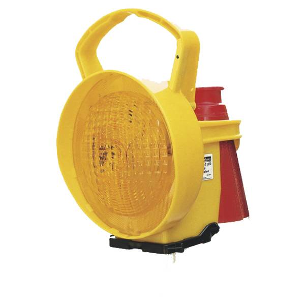 Taper Lamp 626-C LED FüQ, einseitig gelb, Leitkegelhalter