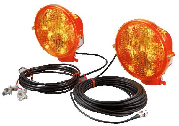 Blitz-Lauflichtanlage, Set 9 + 1 Richtstrahlern RS 2000