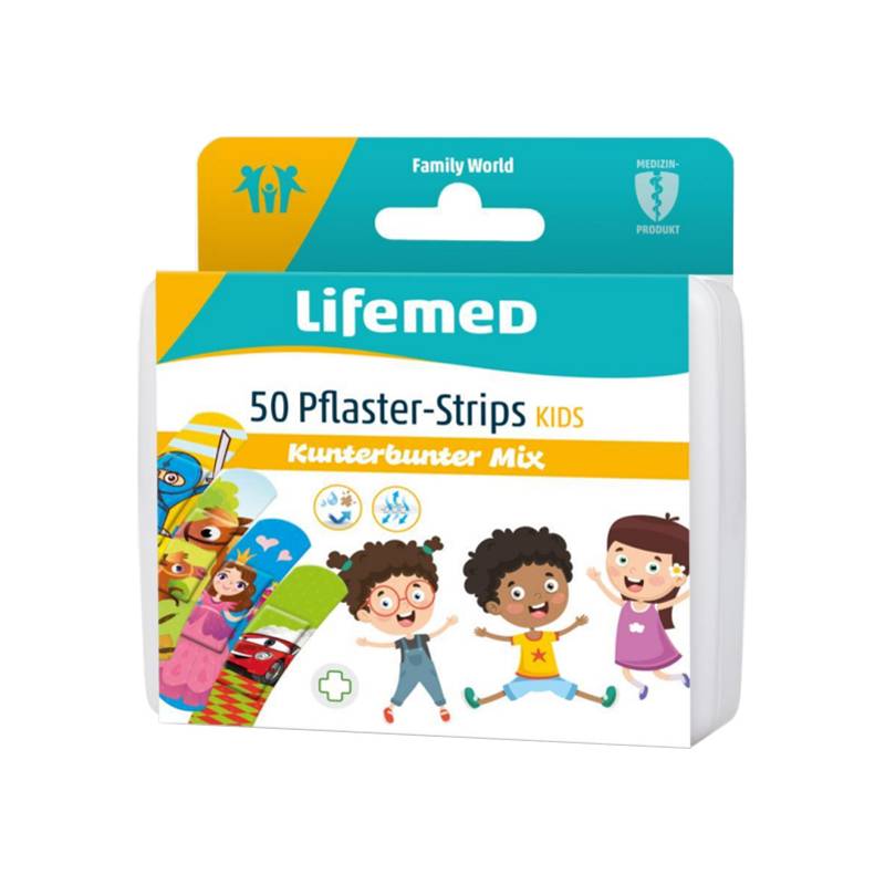 Lifemed Kinder-Pflaster-Strips "Mix", 50er Box