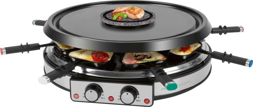 PROFI COOK Raclette m.Fondue PC-RG/FD 1245 inox