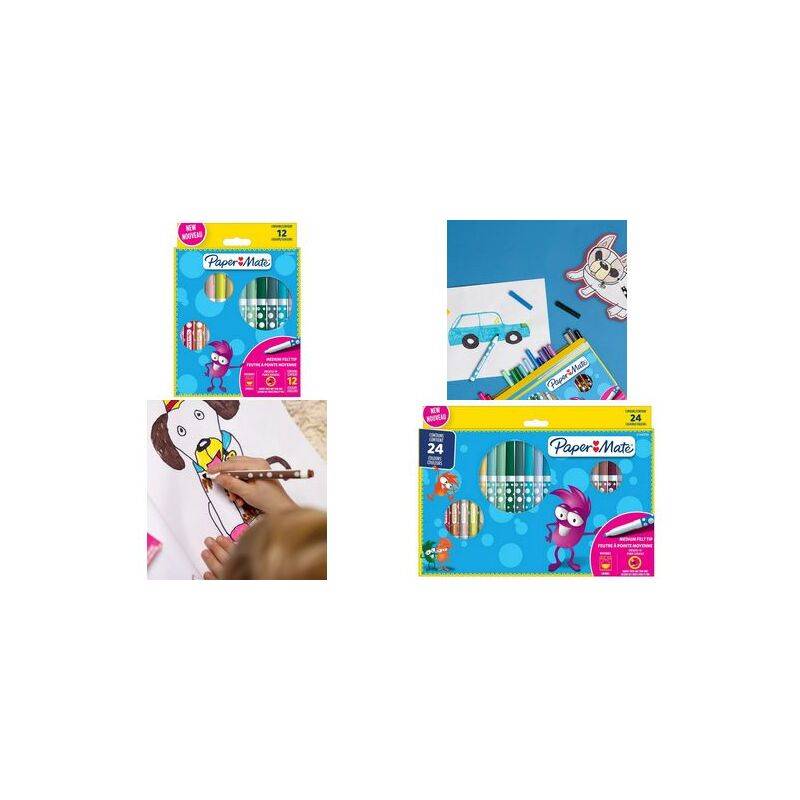 Paper:Mate Fasermaler Kids Colouring, 12er Blister