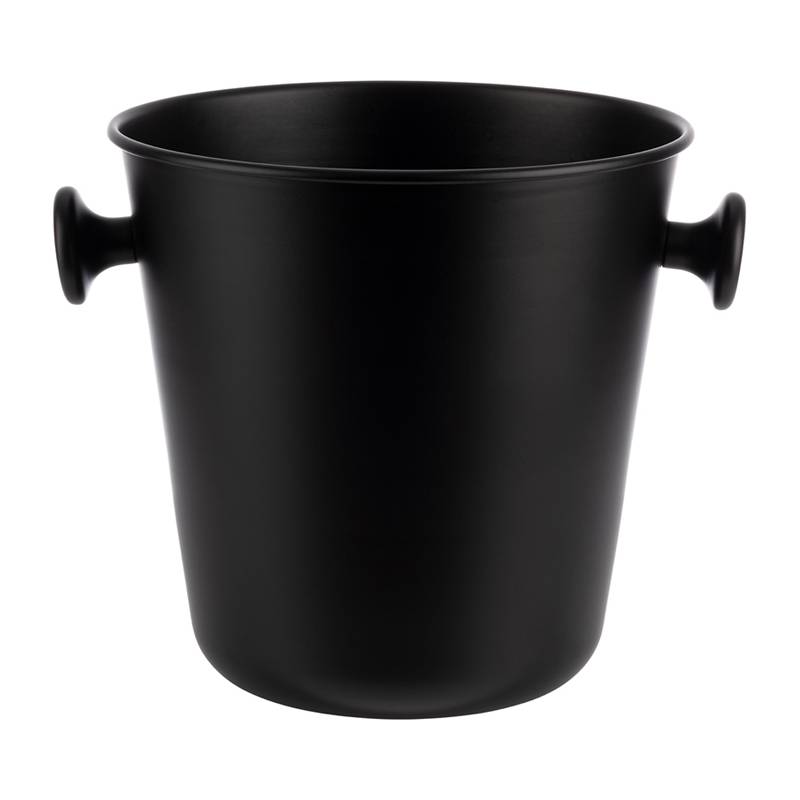 APS Wein-/ Sektkühler mit 2 Griffen, 5 Liter, schwarz