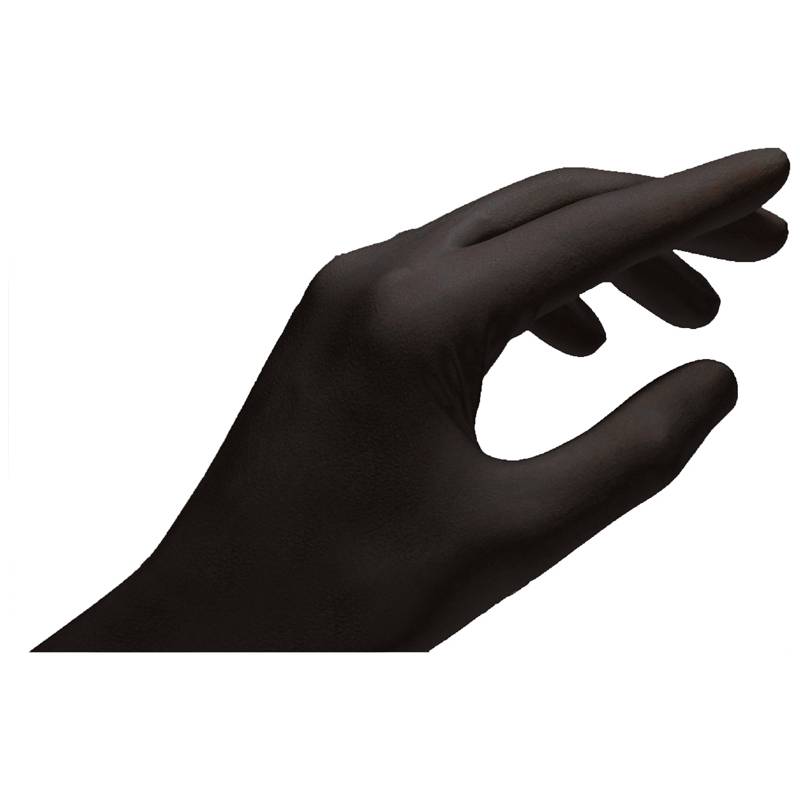 Lifemed Nitril-Handschuh, schwarz, puderfrei, Größe S