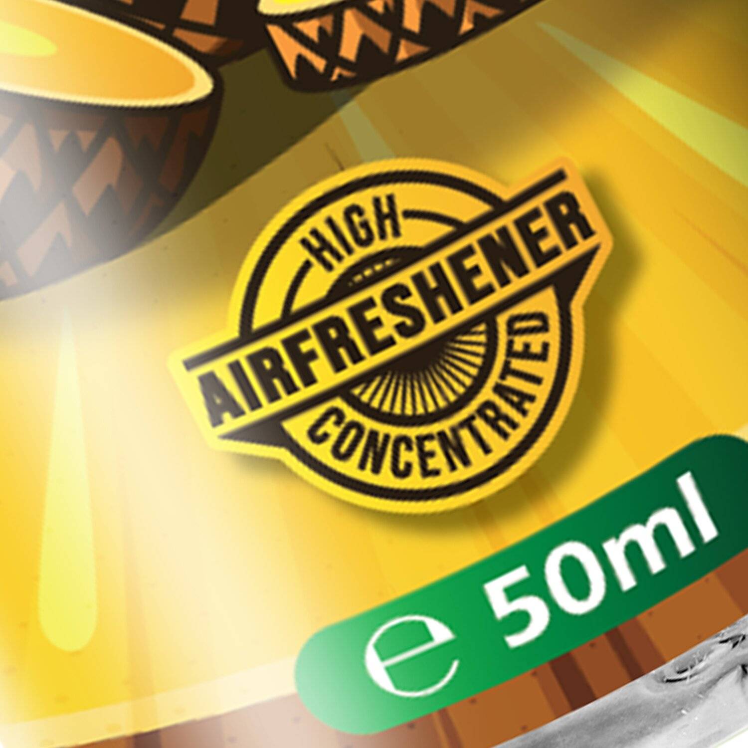 ShinyChiefs FLAVOUR BOMB Pineapple - Autoduft mit Ananas-Geruch - Premium Lufterfrischer für den Auto-Innenraum, neutral