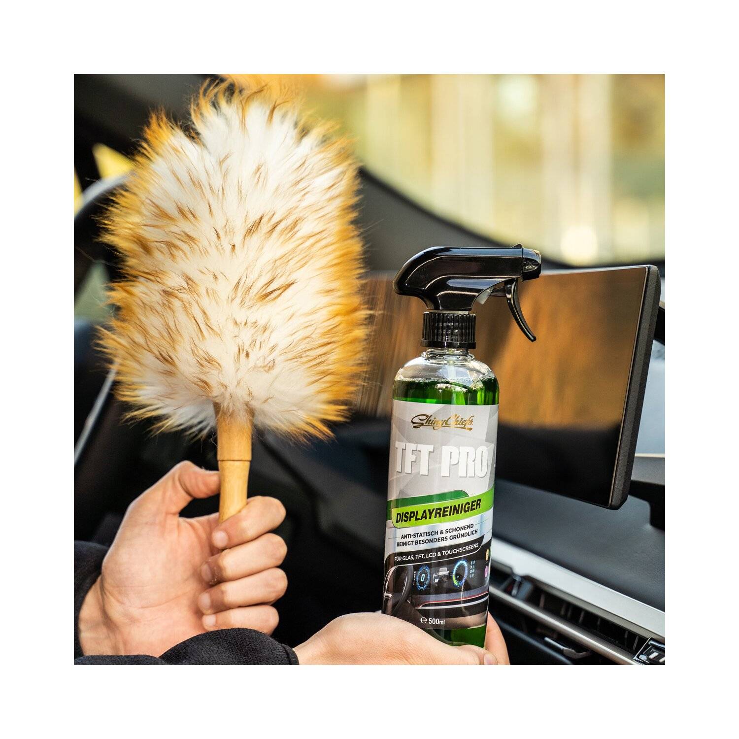 ShinyChiefs TFT PRO - TFT & DISPLAYREINIGER Antistatischer Touchscreen-Reiniger für Verschmutzungen auf Displays 500ml