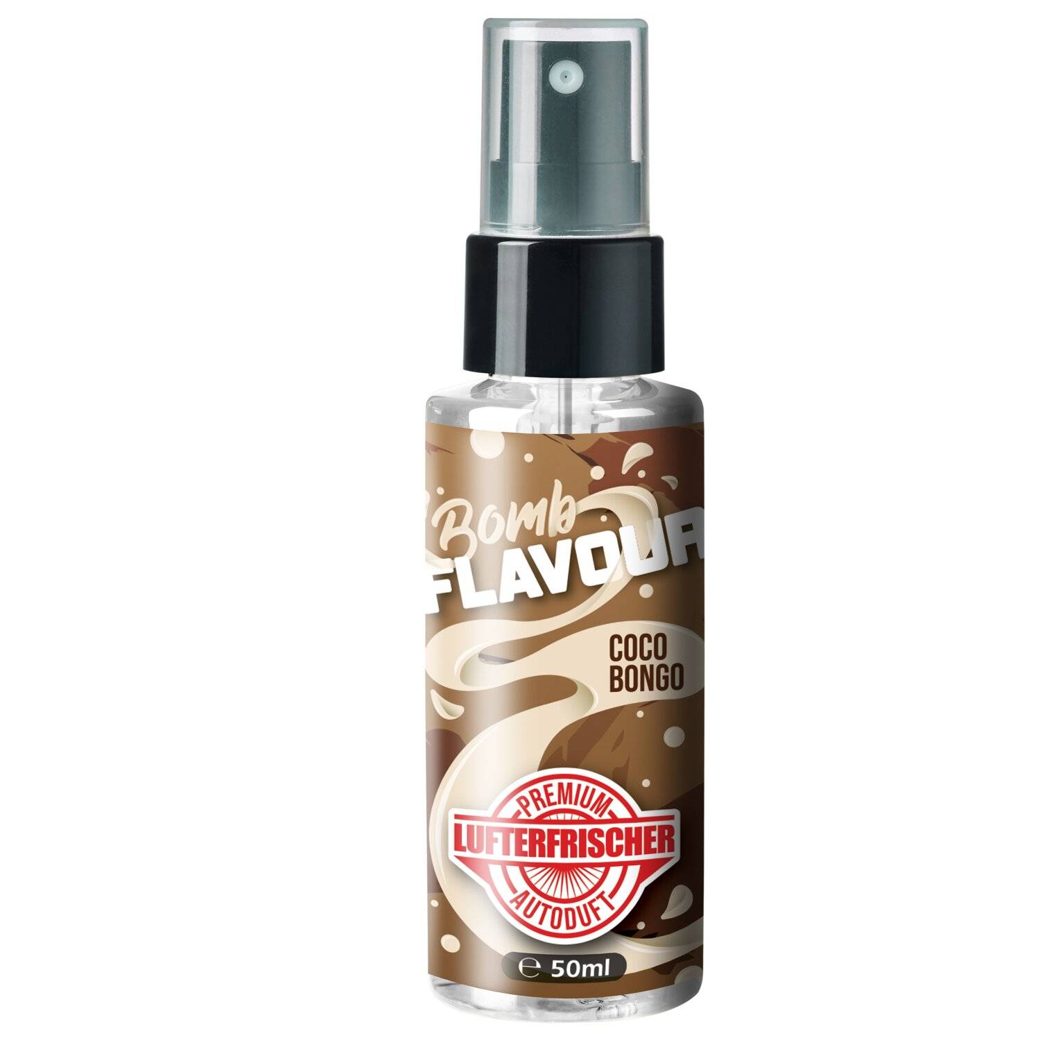 ShinyChiefs FLAVOUR BOMB Coco Bongo - Autoduft mit Kokos-Geruch - Premium Lufterfrischer für den Auto-Innenraum, neutral