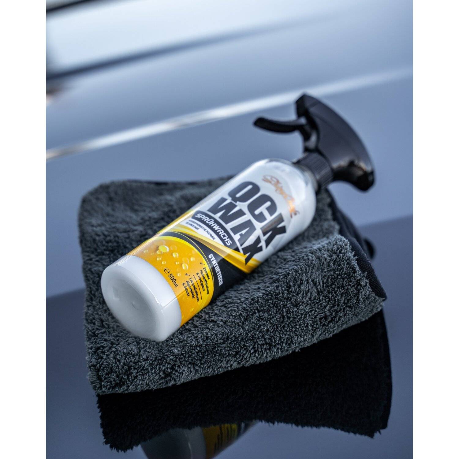 ShinyChiefs QCKWAX - SPRÜHWACHS Synthetische Autowachs-Versiegelung für brillianten Tiefenglanz & extremes Beading 500ml