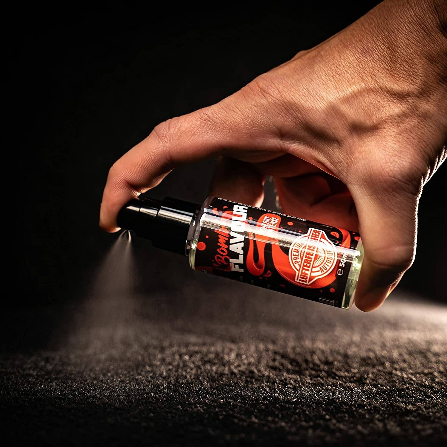 ShinyChiefs FLAVOUR BOMB Cherry Intense - Autoduft mit Kirsche Geruch - Premium Lufterfrischer für den Auto-Innenraum