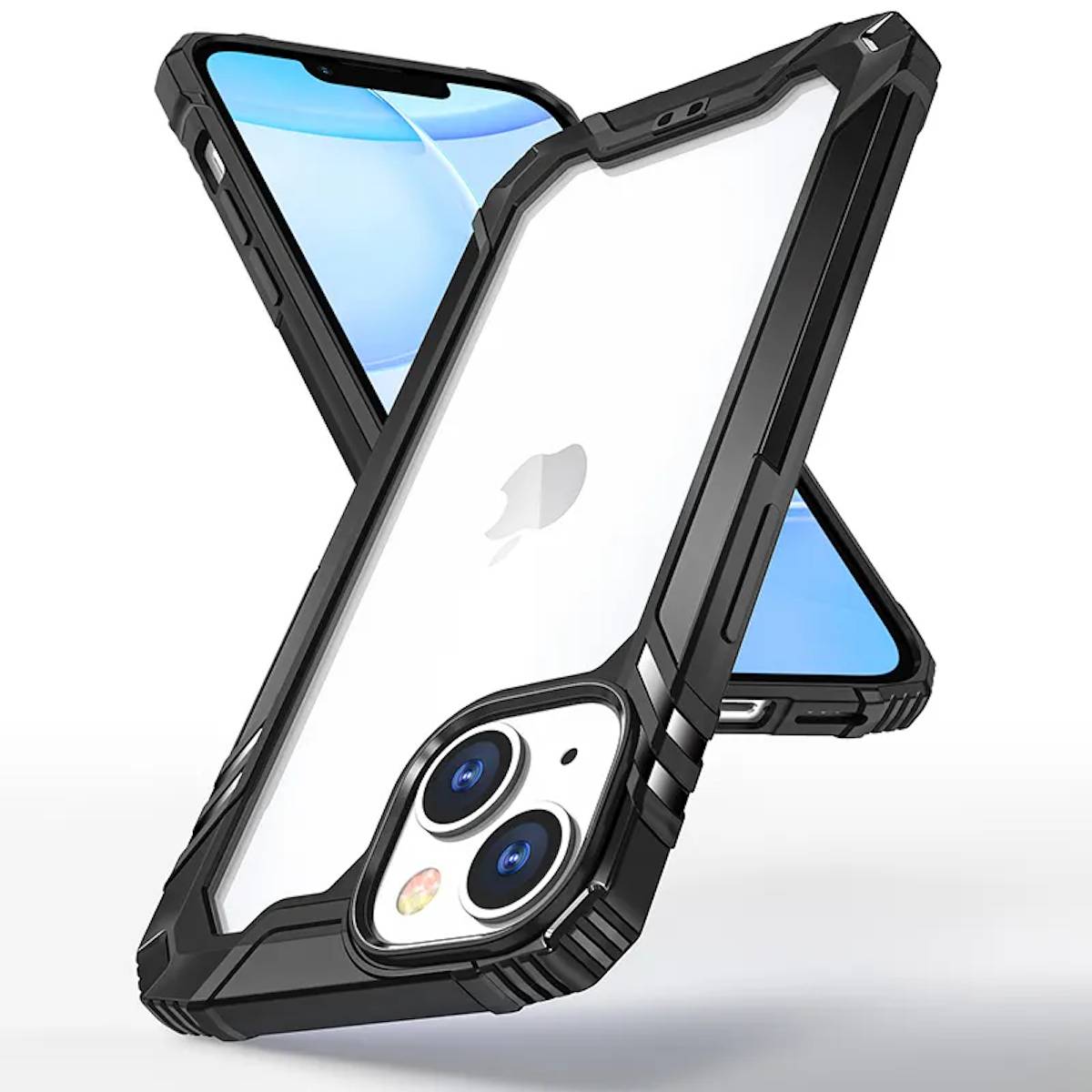 Apple iPhone 14 Plus Electroplating TPU Hülle Tasche Schutz Schwarz