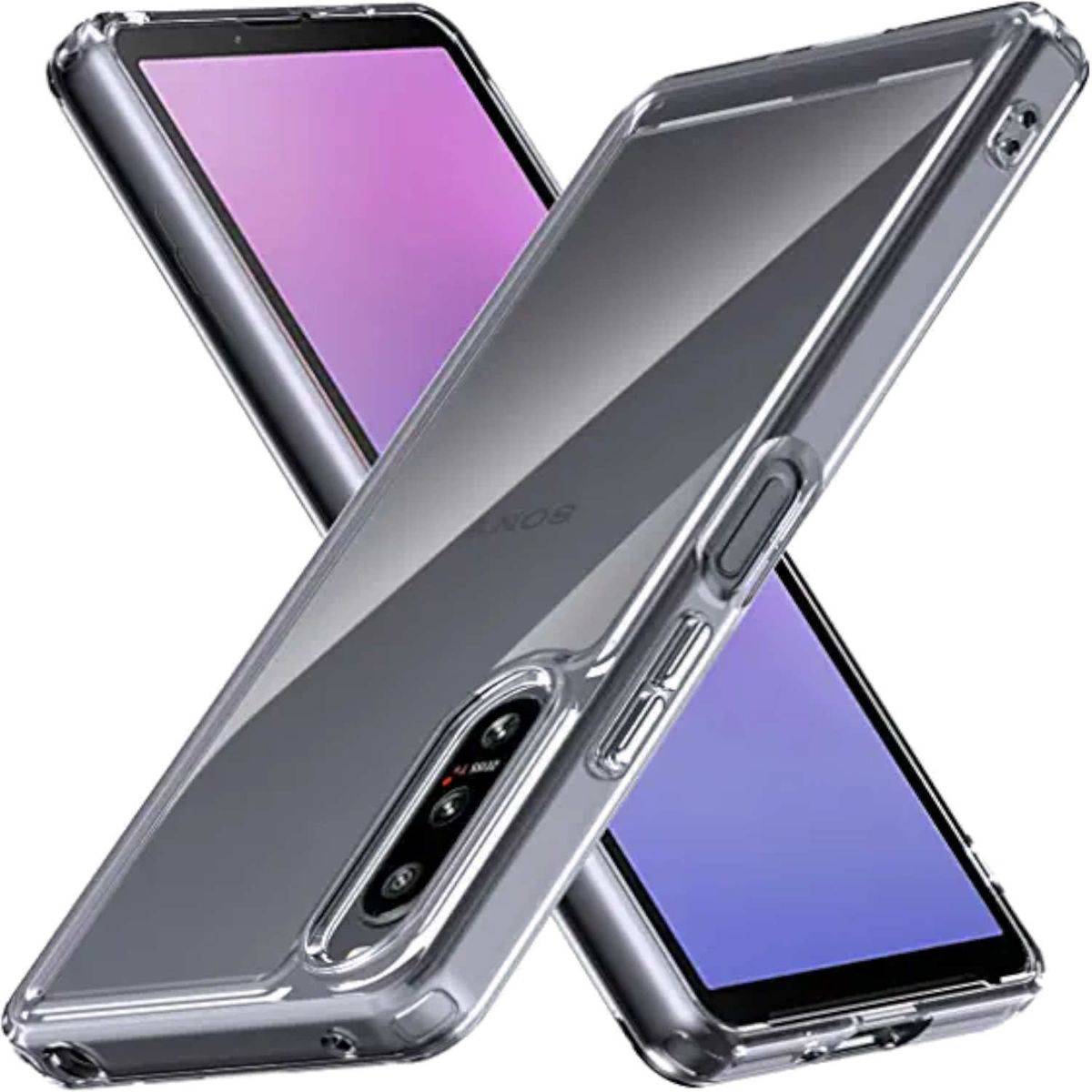 Für Sony Xperia 10 V 5. Generation Silikon TPU Transparent Handy Tasche Hülle Cover
