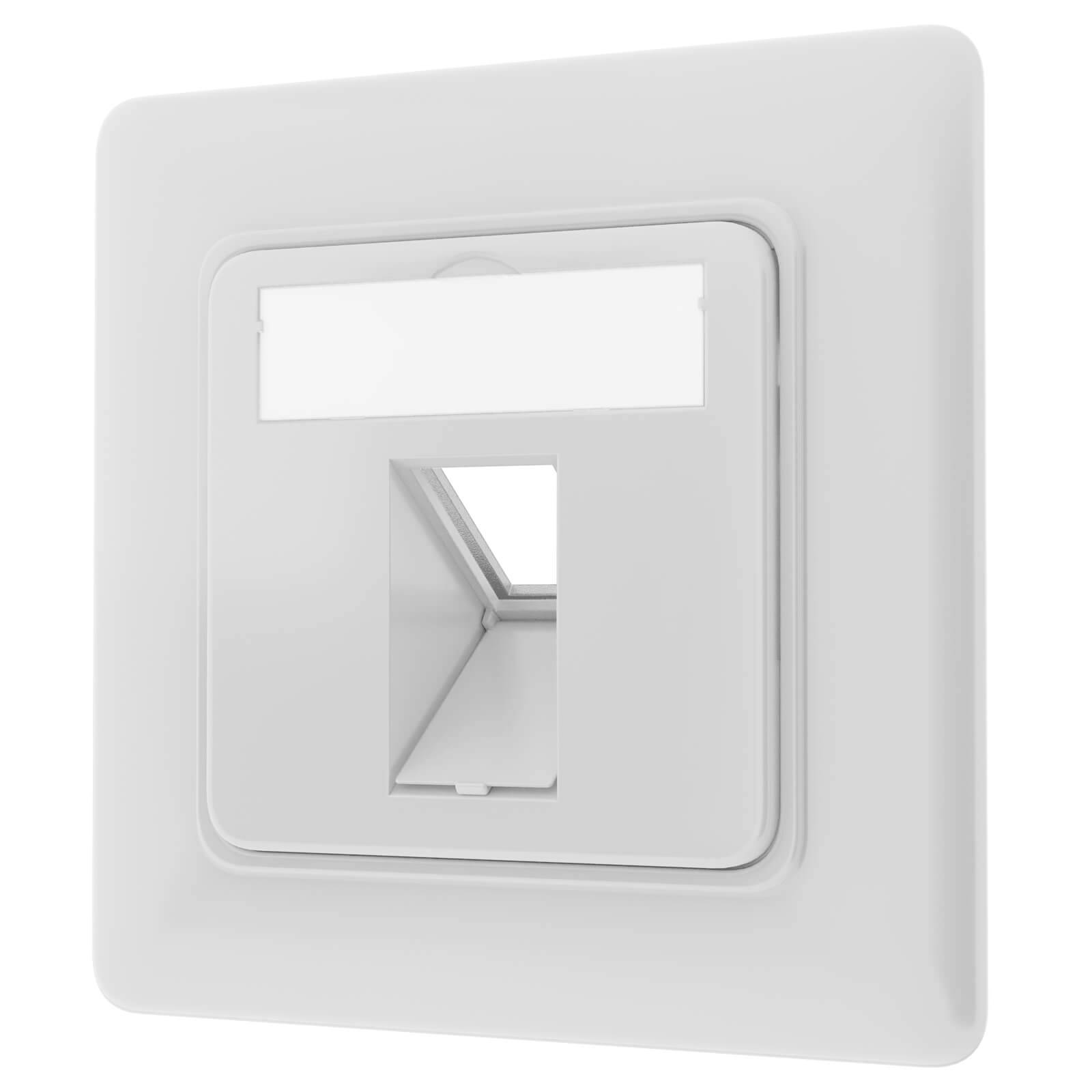 hb-digital Netzwerkdose 1 Port Datendose RJ45 Unterputz RAL 9003