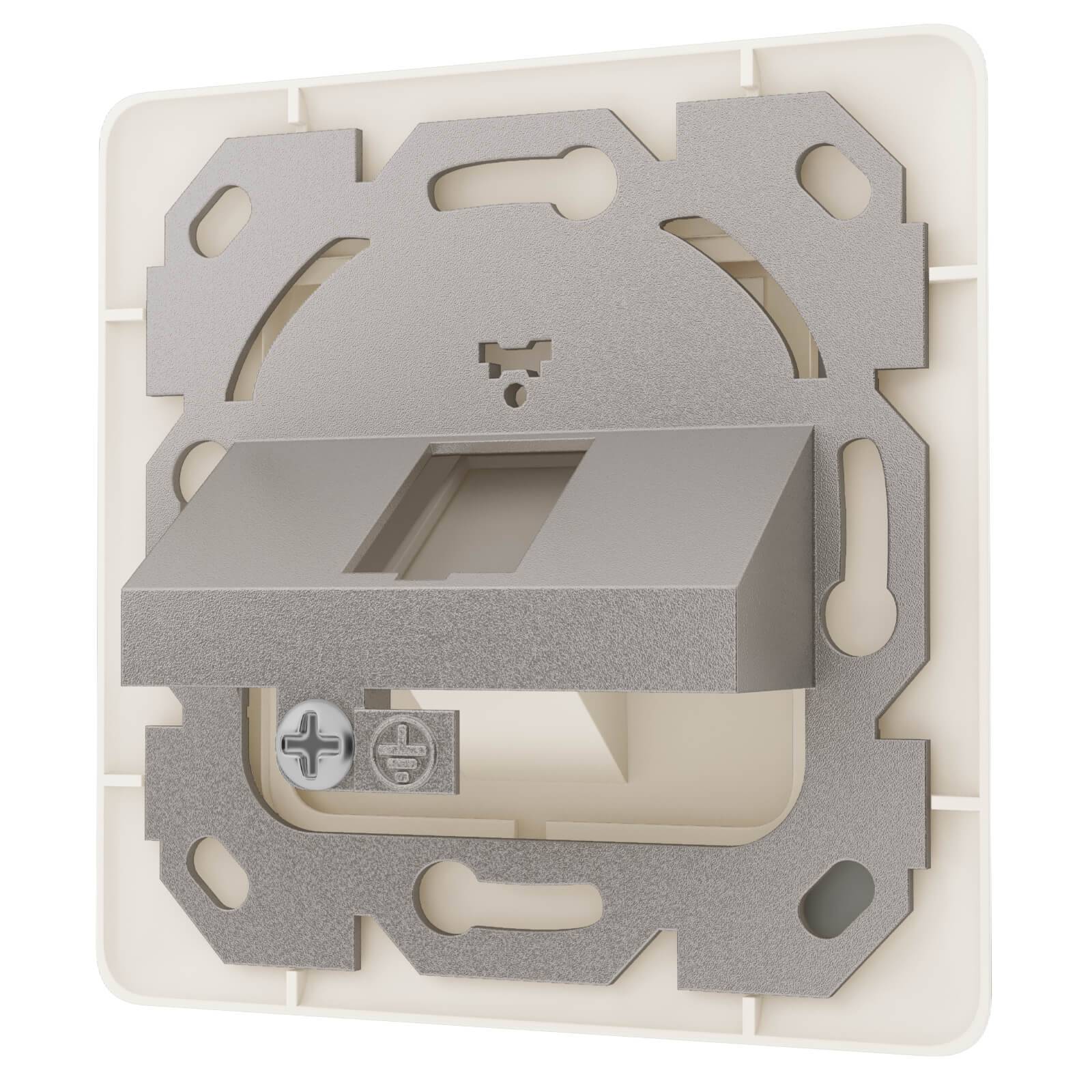 hb-digital Netzwerkdose 1 Port Daten Dose RJ45 Unterputz RAL 9010