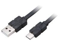 Akasa AK-CBUB43-10BK - 1 m - USB C - USB A - USB 2.0 - 0,48 Gbit/s - Schwarz