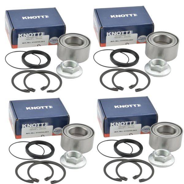 Knott - Radlager- Set für zwei Achsen- Wasserdicht - Nr. 410250.001 - Lager Ø64 / Ø 34 x 37mm
