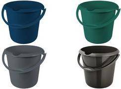 keeeper Putzeimer ''mika eco'', rund, 10 Liter, graphite Farbe: eco-grey, aus 100% Recyclingkunststoff, ergonomisch