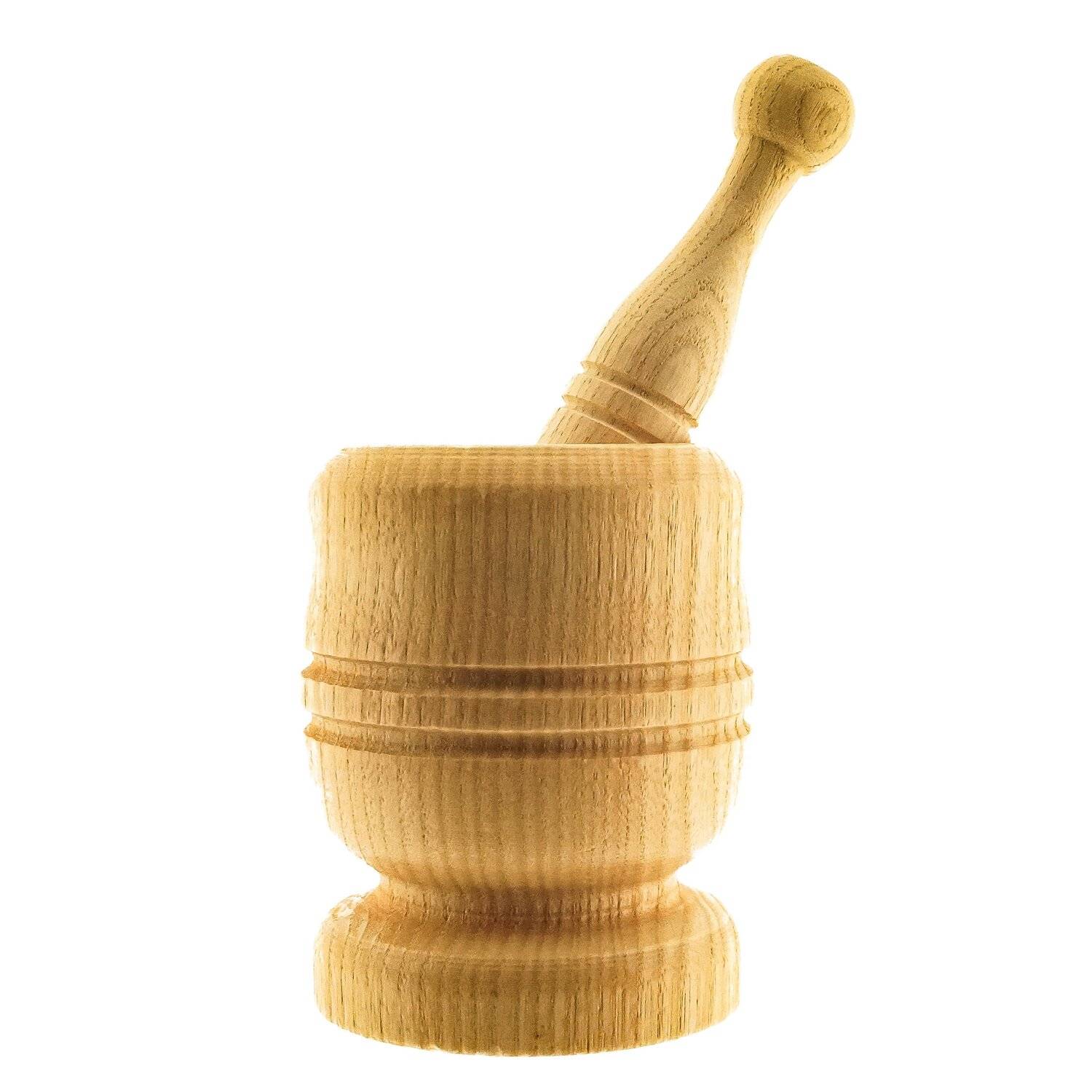 Mörser & Stößel Set, Hölzerner Knoblauchstampfer aus 100% Bambus,Geeignet für Knoblauch, Chili, Lngwer, Erdnuss, Walnuss