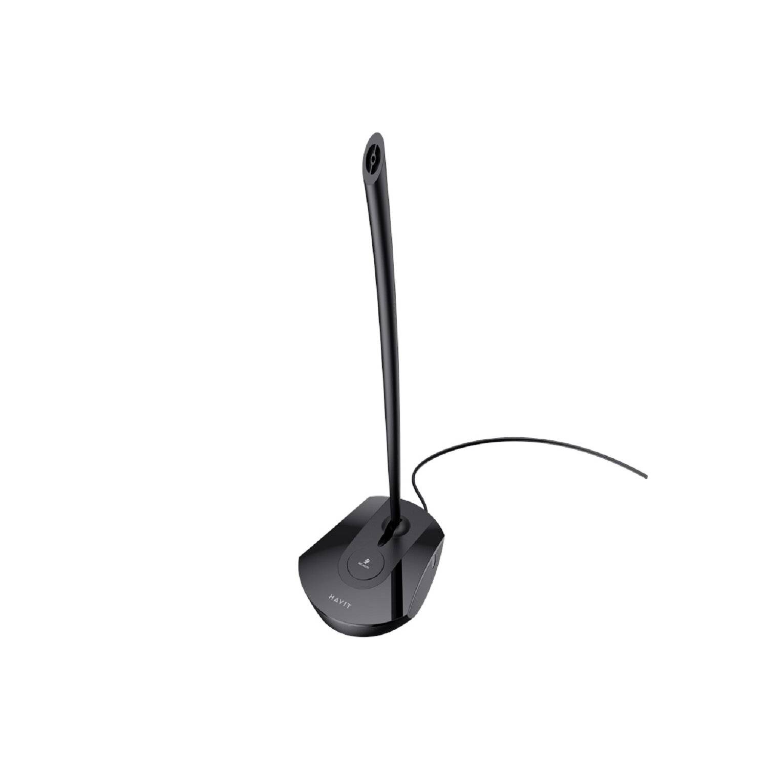 HAVIT H208D Computermikrofon kabelgebundene Klinke 3,5mm, stilvoll und praktisch, Plug & Play USB Schwarz