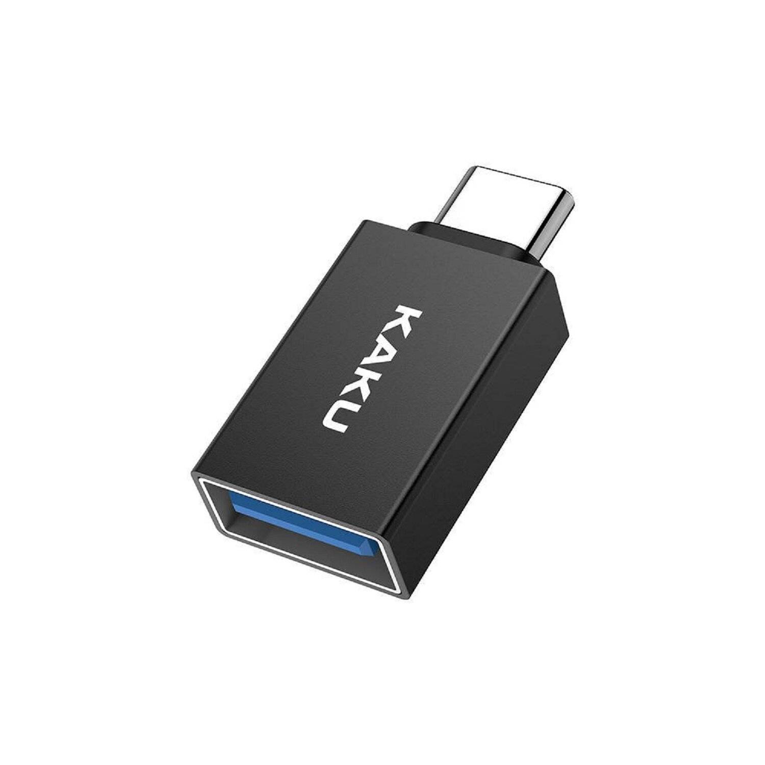 KAKU KSC-532 Adapter USB Typ C auf USB Konverter OTG USB-C - USB Datenübertragung und Aufladung Schwarz
