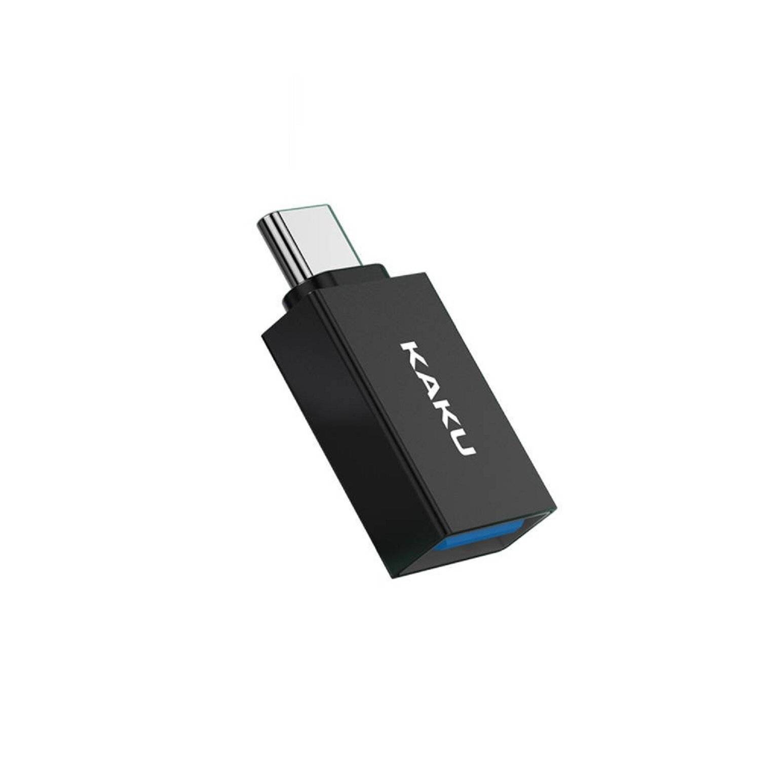 KAKU KSC-532 Adapter USB Typ C auf USB Konverter OTG USB-C - USB Datenübertragung und Aufladung Schwarz