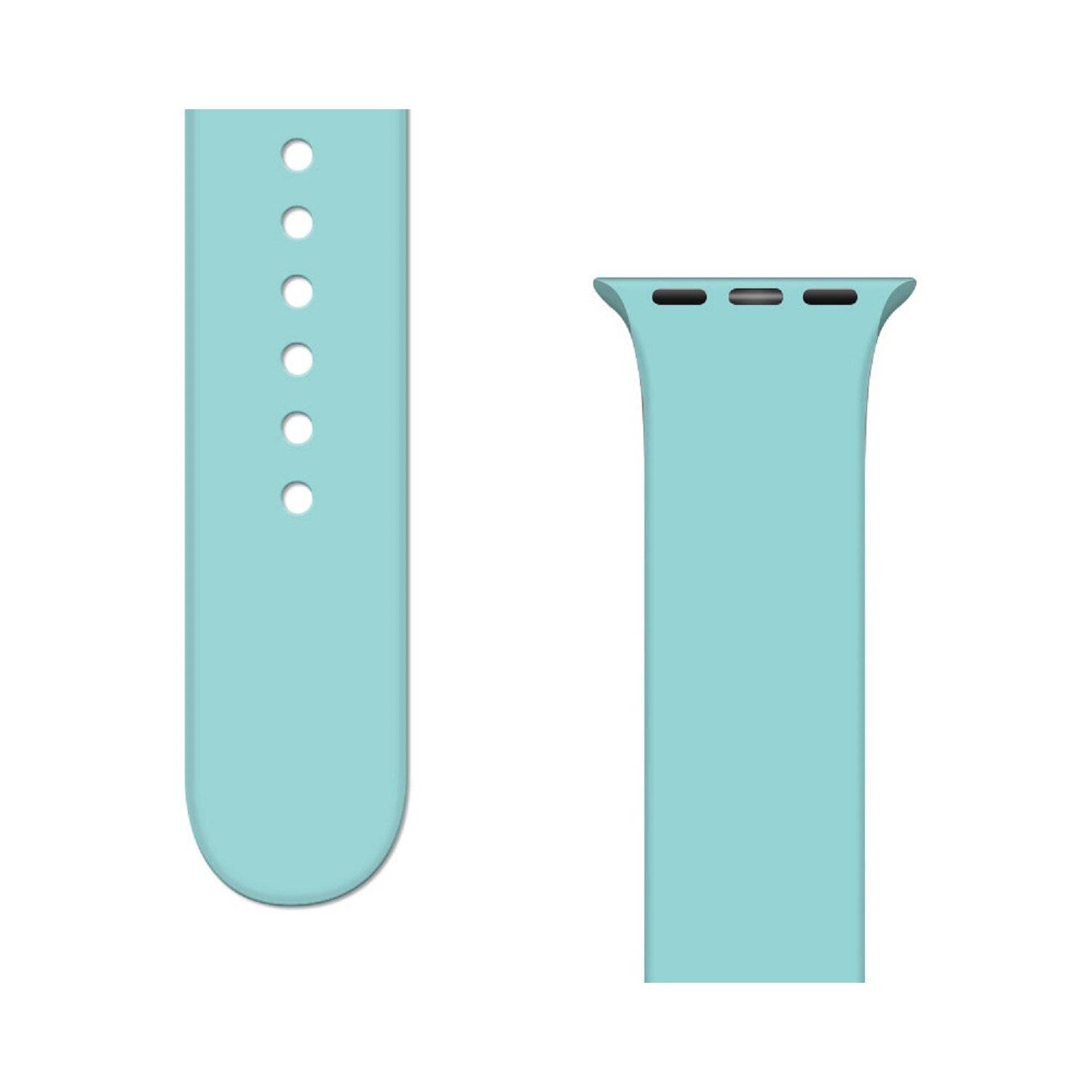 Silikonarmband APS Silikon Uhrenarmband Watch / SE (41/40 / 38mm) Armband Uhrenarmband Hellblau