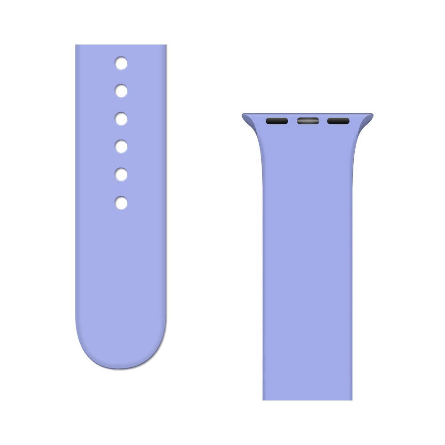 Silikonarmband APS Silikon Uhrenarmband Watch / SE (41/40 / 38mm) Armband Uhrenarmband Lila