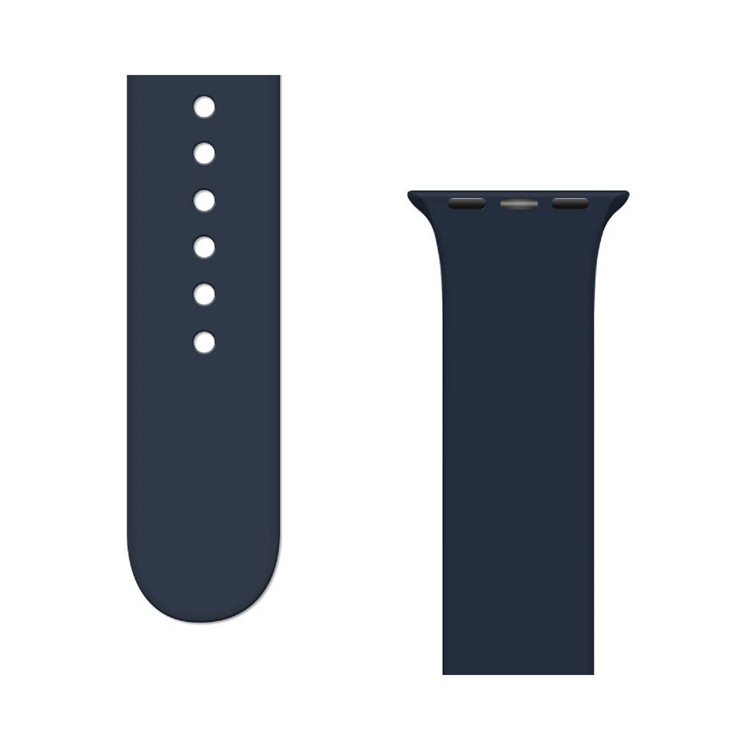 Silikonarmband APS Silikon Uhrenarmband Watch / SE (41/40 / 38mm) Armband Uhrenarmband Dunkelblau