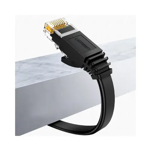 Ugreen Flat RJ45 LAN Ethernet Kabel Cat. 6 0,5m flaches Netzwerkkabel 1000 Mbps Schwarz (NW102) Ugreen Flat RJ45 LAN Ethernet Kabel Cat. 6 0,5m flaches Netzwerkkabel 1000 Mbps Schwarz (NW102)