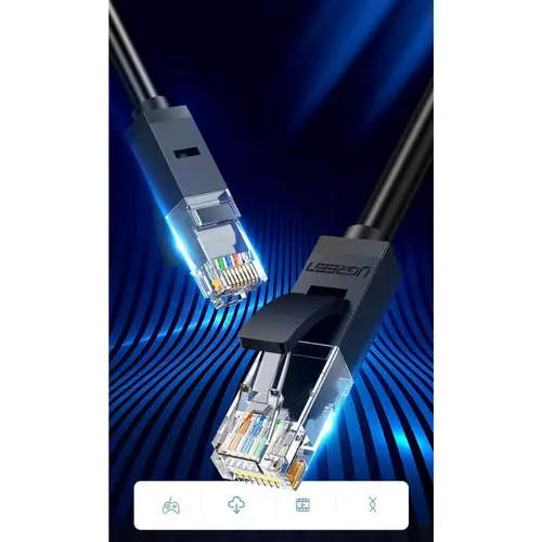 Ugreen Kabel Internet Netzwerkkabel Ethernet Patchkabel RJ45 Cat 6 UTP 1000Mbps 5m Schwarz (20162) Ugreen Kabel Internet Netzwerkkabel Ethernet Patchkabel RJ45 Cat 6 UTP 1000Mbps 5m Schwarz (20162)